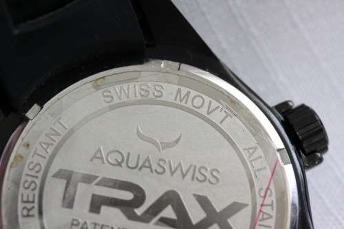 An incredible Aquaswiss "Trax" (#TR1080G) gents "oversized" sports watch in superb condition