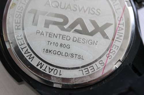 An incredible Aquaswiss "Trax" (#TR1080G) gents "oversized" sports watch in superb condition