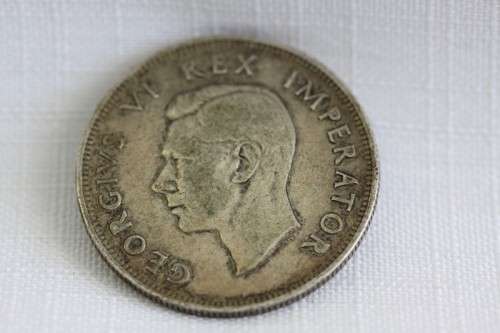 An amazing 1937 South African 2 1/2 shilling silver coin