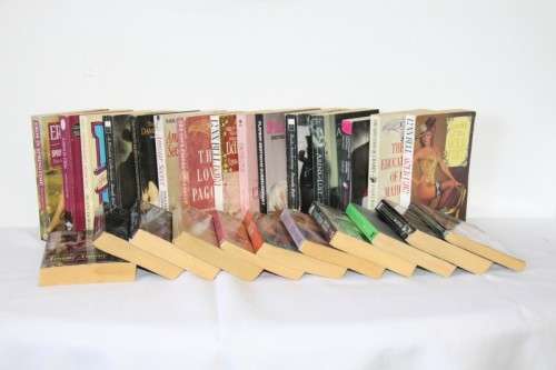 A great collection of 25x assorted erotica novel softcover books; perfect for retail bid/book RS17