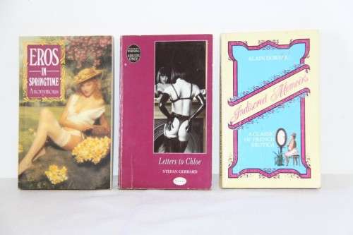 A great collection of 25x assorted erotica novel softcover books; perfect for retail bid/book RS17