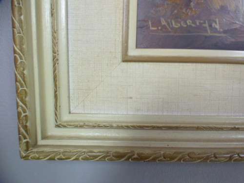 A spectacular original framed and signed L Albertyn (1931-2011) oil on board beach scene painting!!
