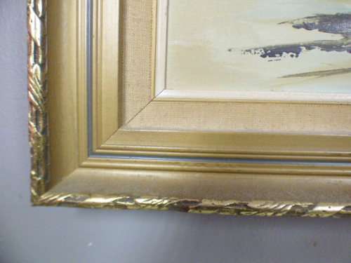 A beautiful signed and framed "V Vaseo" oil painting of a sailing ship in gorgeous condition