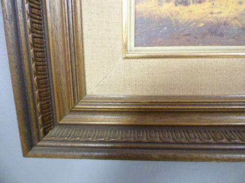 An incredible original signed and framed "Francois Koch" Karoo bush veld landscape oil painting