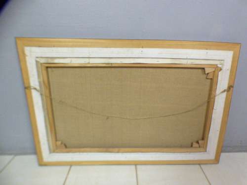 An incredible original signed and framed "Francois Koch" Karoo bush veld landscape oil painting