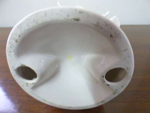 A lovely (large) ornamental ceramic display figurine of an elderly rice farmer; good condition! RS17