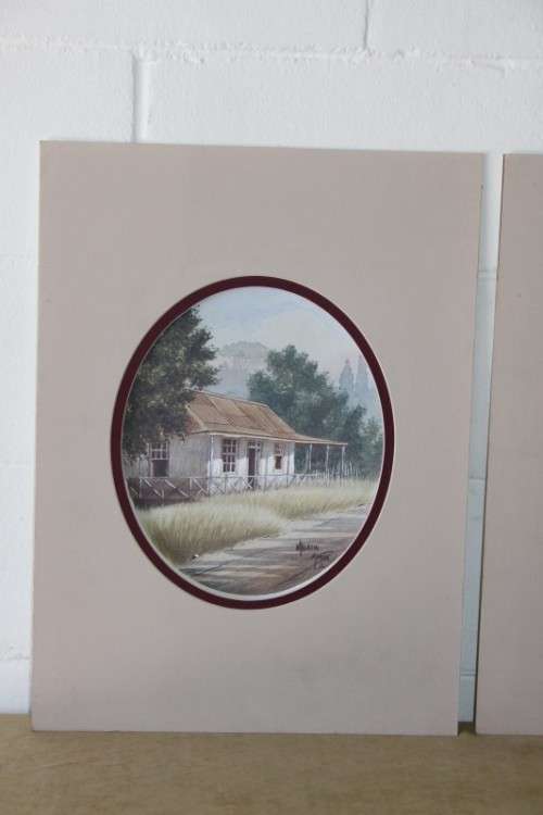 A set of four stunning (larger) signed Malachi Smith prints; unframed & in broad borders - RS17Sale