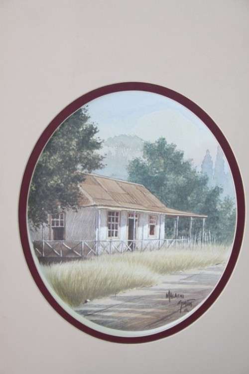 A set of four stunning (larger) signed Malachi Smith prints; unframed & in broad borders - RS17Sale