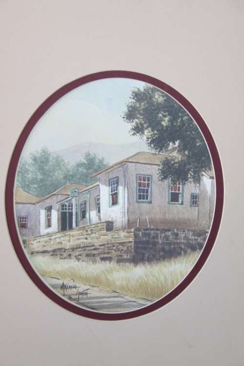 A set of four stunning (larger) signed Malachi Smith prints; unframed & in broad borders - RS17Sale