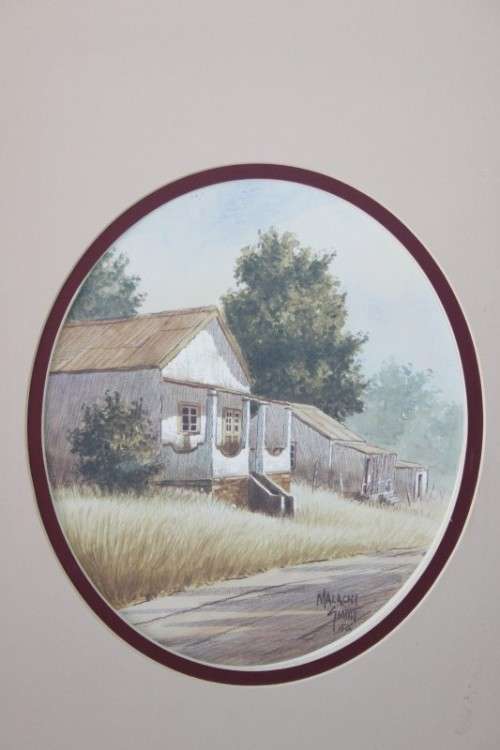 A set of four stunning (larger) signed Malachi Smith prints; unframed & in broad borders - RS17Sale