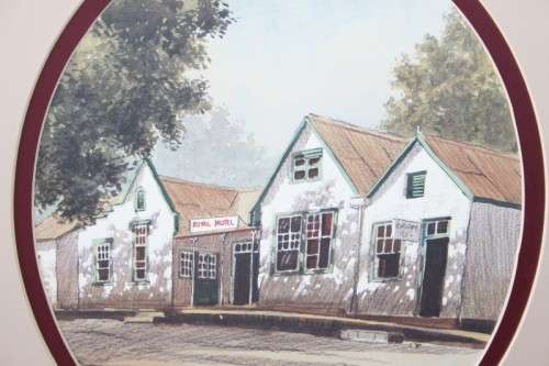 A set of four stunning (larger) signed Malachi Smith prints; unframed & in broad borders - RS17Sale