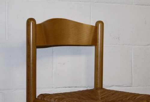 Awesome yellow wood "bentwood back" bar chairs with wicker seats in excellent condition - Stunning;