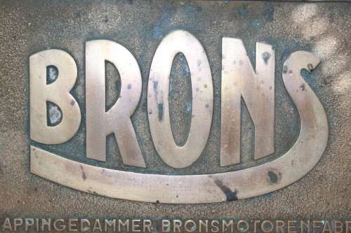 An exceptionally rare antique "Brons" Engines Solid cast brass "NV Appingedammer" plaque