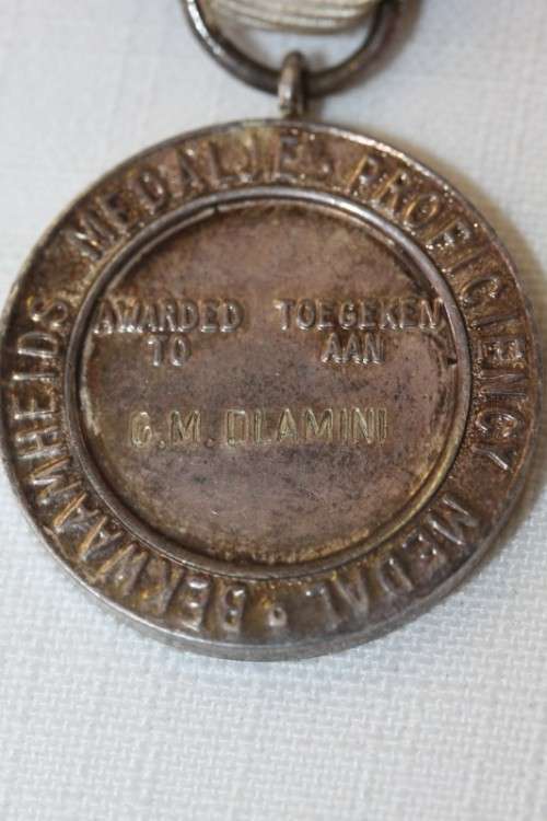 Three amazing "The South African Red Cross Society" ribboned medal - proficiency medallion.