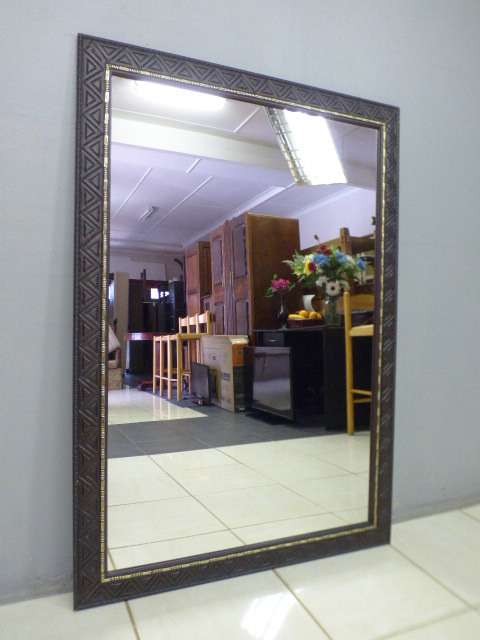 Fantastic large wall mirror w/ a fabulous wooden frame. Perfect in a large room - RS17Sale