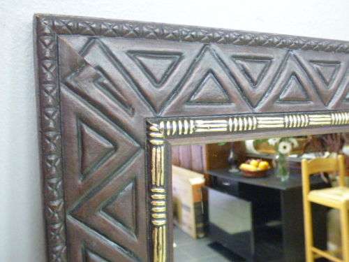 Fantastic large wall mirror w/ a fabulous wooden frame. Perfect in a large room - RS17Sale