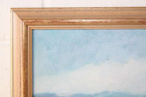 A superb original, framed and signed oil painting of a magnificent farm scene