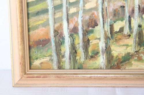 A superb original, framed and signed oil painting of a magnificent farm scene