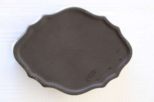 A rare and collectable "Black" original English made "Wedgwood" Jasperware trinket bowl