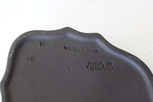 A rare and collectable "Black" original English made "Wedgwood" Jasperware trinket bowl