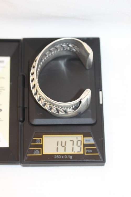 A truly spectacular vintage hand made Egyptian 800 Silver solid ladies bracelet (147.9g) = WOW!!!