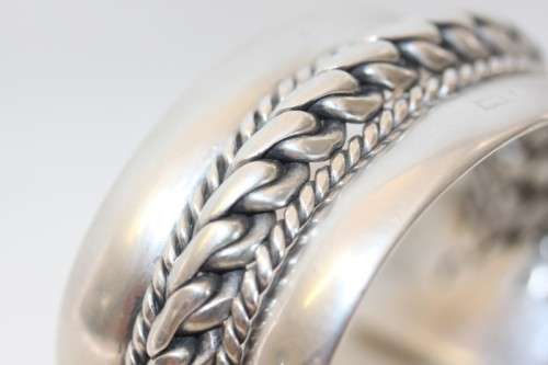 A truly spectacular vintage hand made Egyptian 800 Silver solid ladies bracelet (147.9g) = WOW!!!