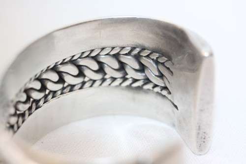 A truly spectacular vintage hand made Egyptian 800 Silver solid ladies bracelet (147.9g) = WOW!!!