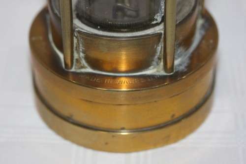 An amazing antique "E. Thomas & Williams" brass Cambrian miners lantern