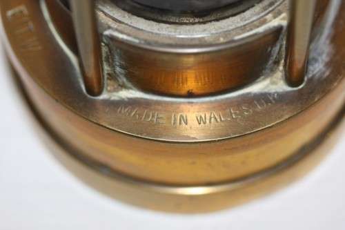 An amazing antique "E. Thomas & Williams" brass Cambrian miners lantern