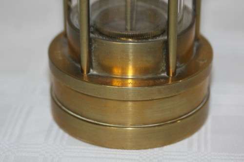 An incredible antique "E. Thomas & Williams" brass Cambrian miners lantern
