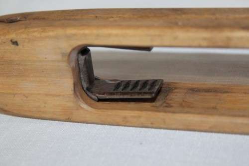 Two awesome antique loom shuttles with solid brass tips in great condition - bid/shuttle