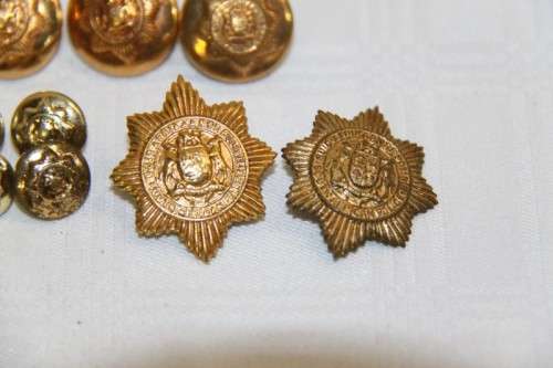 A stunning large collection of South African Police buttons and badges including "SAP" badges
