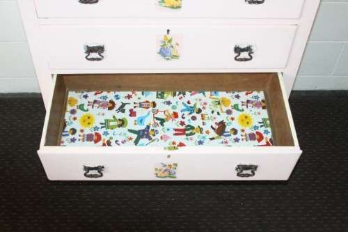 Awesome antique four-drawer chest of drawers with period handles - perfect project - RS17Sale