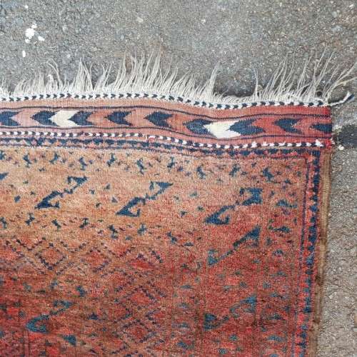 Superb HUGE antique Persian "Afghan" carpet (4.8m x 3.5m) with traditional Bokhara pattern & colours