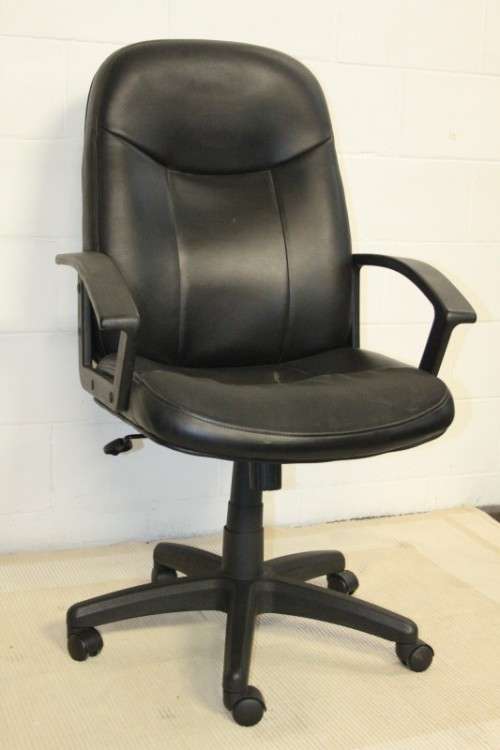 A comfortable faux-leather swivel office/ desk chair - would be ideal for home study