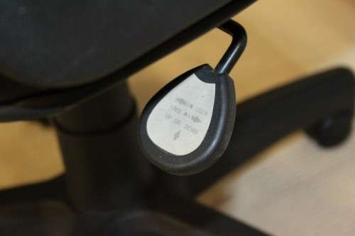 A comfortable faux-leather swivel office/ desk chair - would be ideal for home study