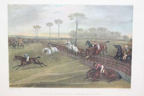 Two wonderful framed "British Hunting Scene" etching prints in excellent condition