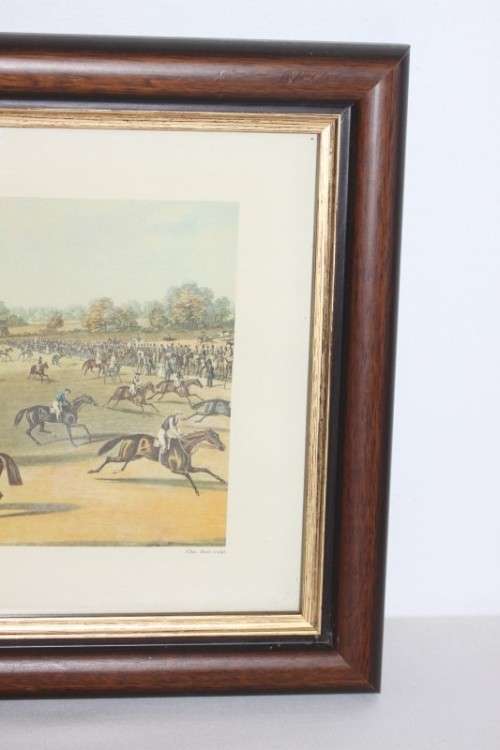 Two wonderful framed "British Hunting Scene" etching prints in excellent condition