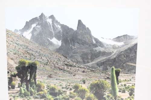Fantastic framed colour photograph of Mt Kenya by Arthur H. Firmin who summited Batian Peak RS17Sale