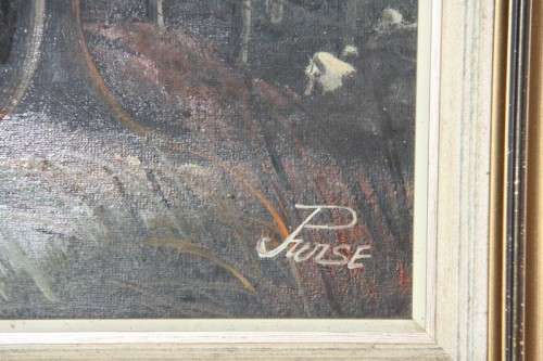 An exquisitely painted large original framed oil on board "Cape" landscape painting by "JP Wise"