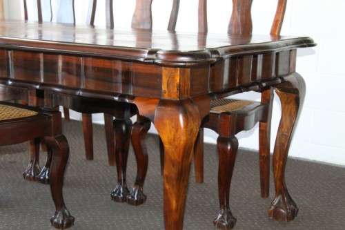 A spectacular solid stinkwood 8-seater dining suite with a separate table extension server - WOW!!!