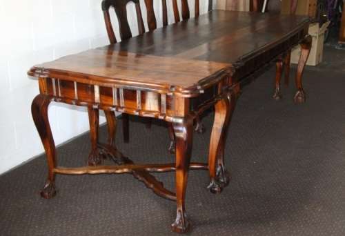 A spectacular solid stinkwood 8-seater dining suite with a separate table extension server - WOW!!!