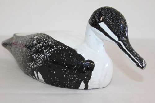Three great ceramic/ pottery ornamental ducks including a Terracotta duck RS17Sale