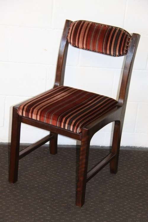 A stunning and beautifully upholstered vintage retro 8-seater dining suite in exquisite condition