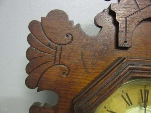 A spectacular & rare antique Ansonia "Gingerbread" shelf mantle clock w/ an etched glass door RS17CL