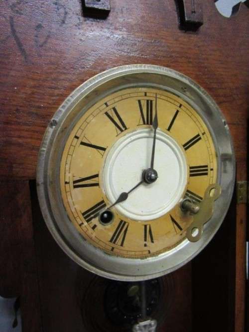 A spectacular & rare antique Ansonia "Gingerbread" shelf mantle clock w/ an etched glass door RS17CL