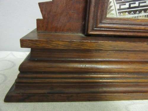 A spectacular & rare antique Ansonia "Gingerbread" shelf mantle clock w/ an etched glass door RS17CL