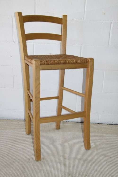An awesome tall yellow wood bentwood back bar/ cafe chair with and wicker seat in great condition