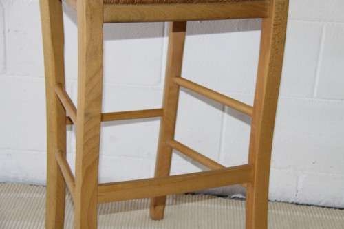 An awesome tall yellow wood bentwood back bar/ cafe chair with and wicker seat in great condition