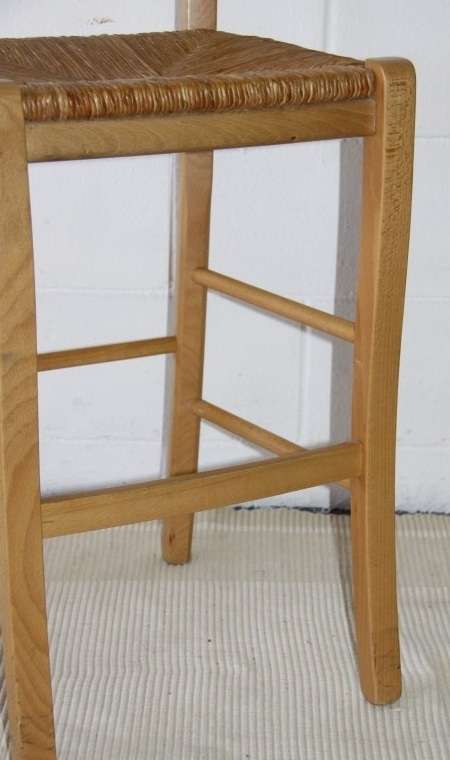 An awesome tall yellow wood bentwood back bar/ cafe chair with and wicker seat in great condition